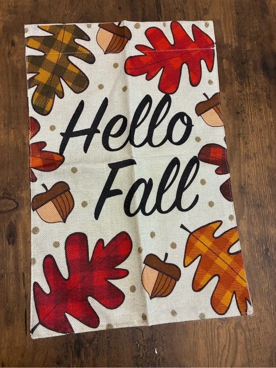 Other - Hello Fall Two Sided Decorative Garden Flag